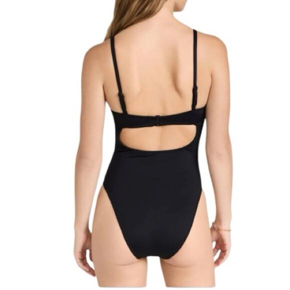 Good American Black Scuba Show Off One-Piece Swimsuit New - Picture 2 of 11
